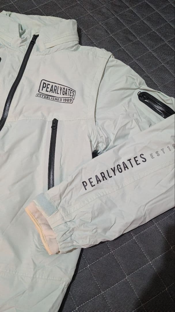 PEARLY GATES フード付インナーフリース、レインジャケット