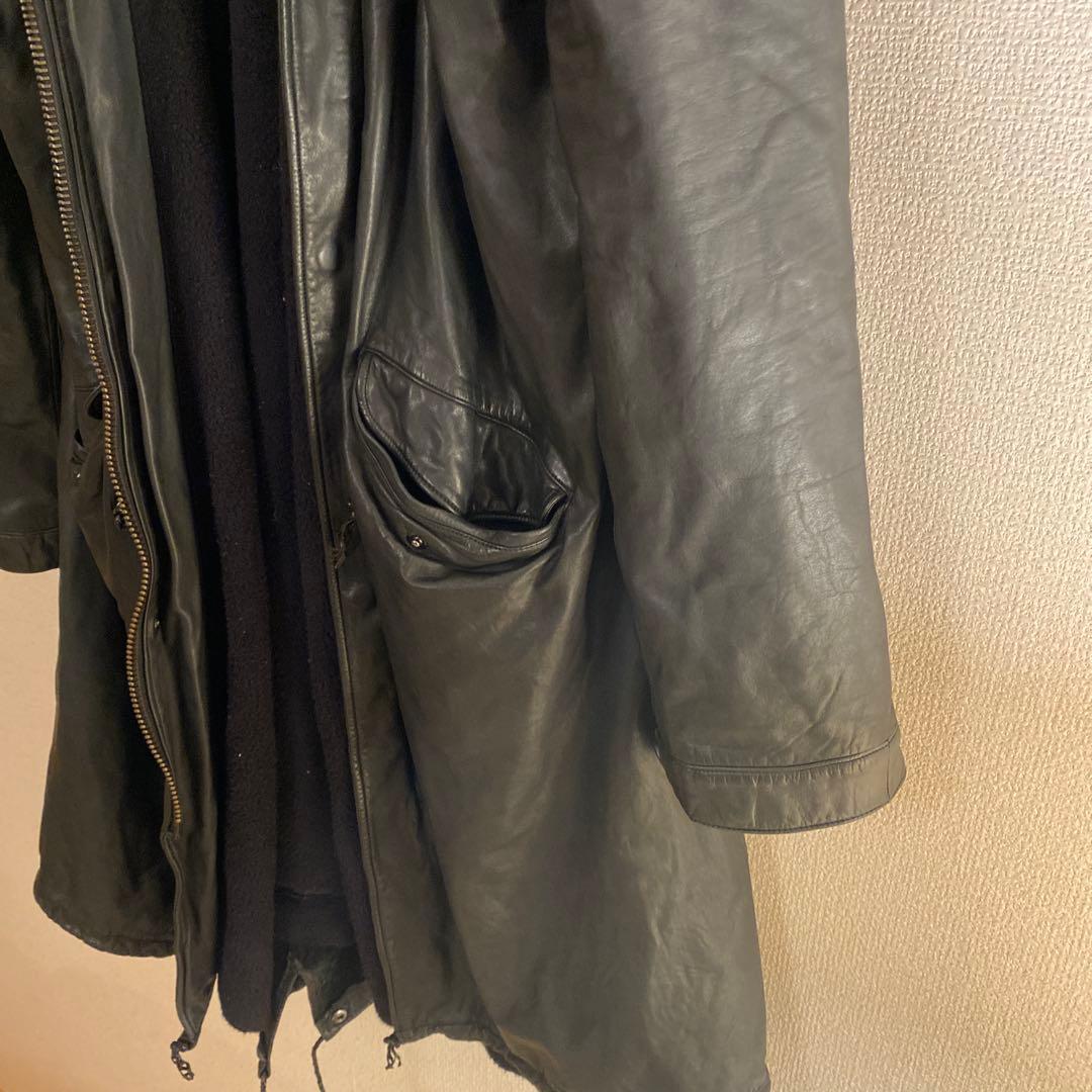 シシ　sisii メンズ　レザージャケット　モッズコート