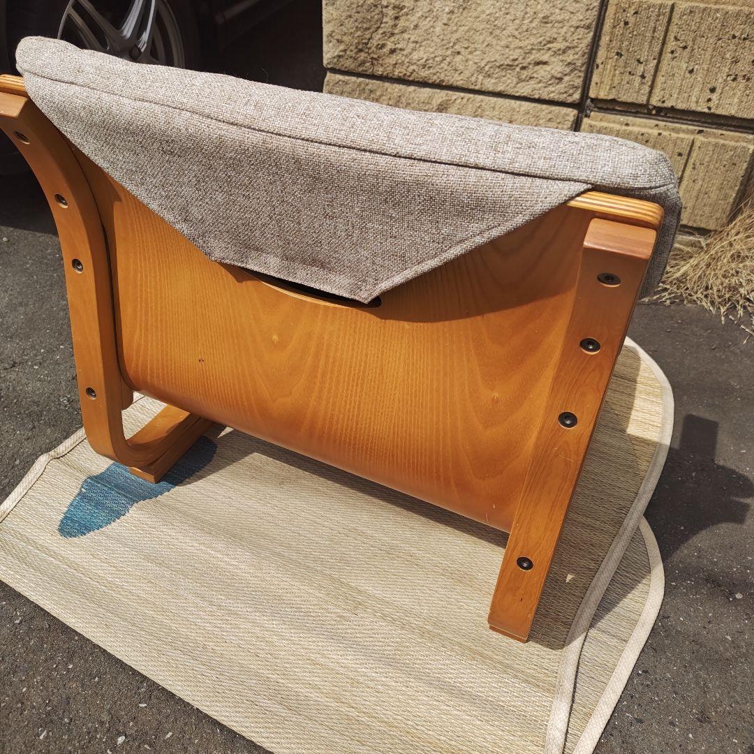 通販生活　楽座椅子　カタログハウス 背当てクッション付き