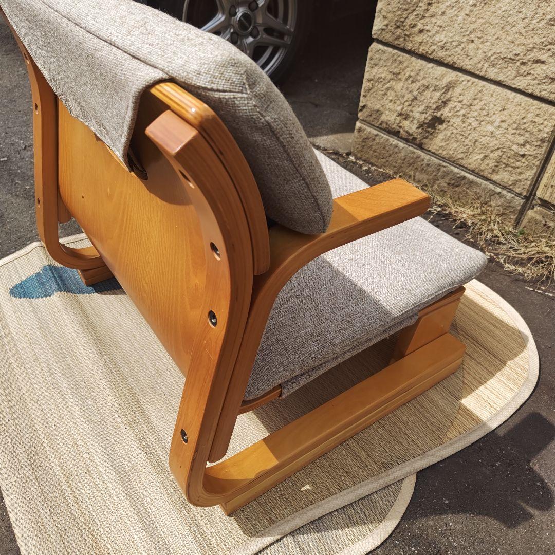 通販生活　楽座椅子　カタログハウス 背当てクッション付き