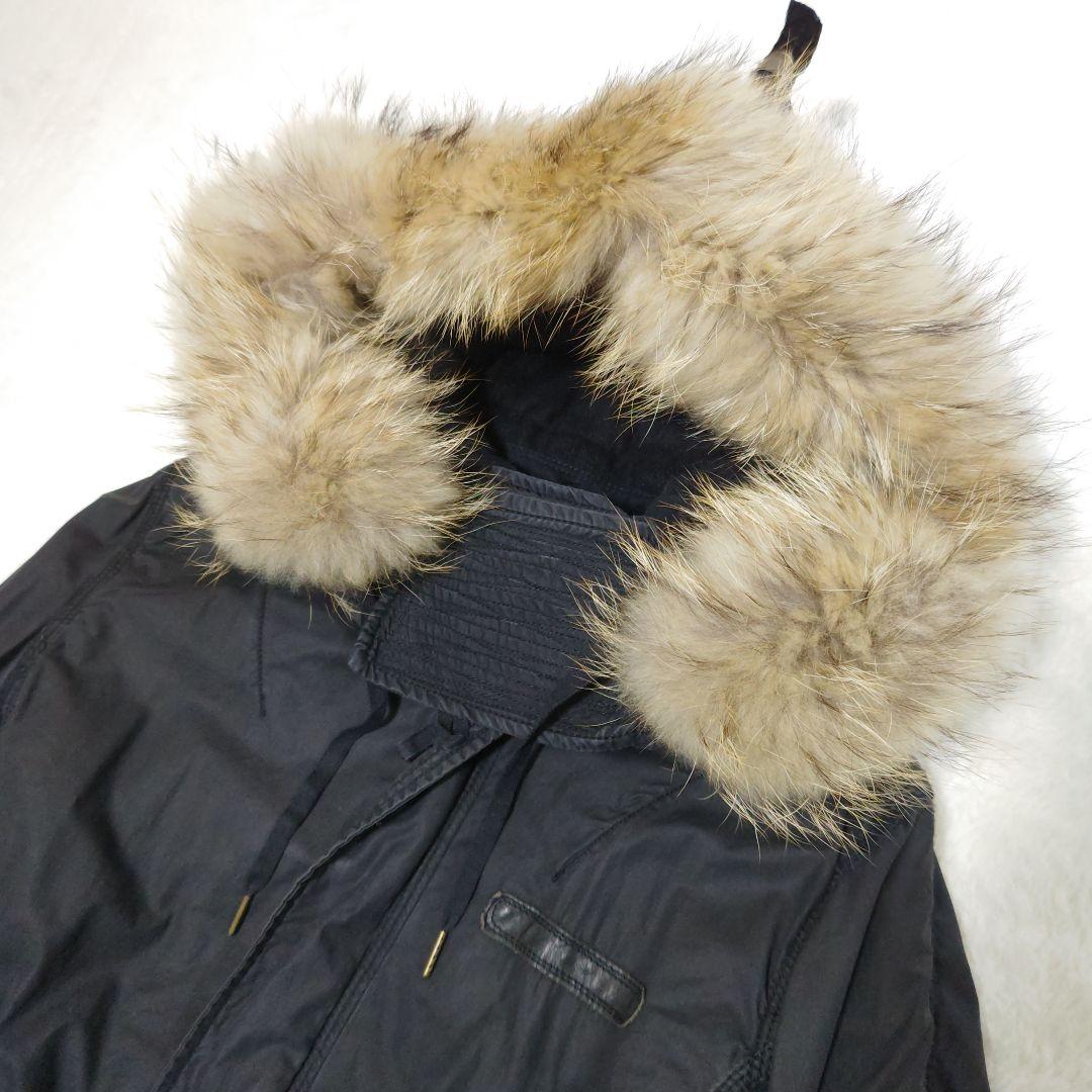 y2k goa ミリタリーコート ブラック ファー Y2K G.O.A ロング