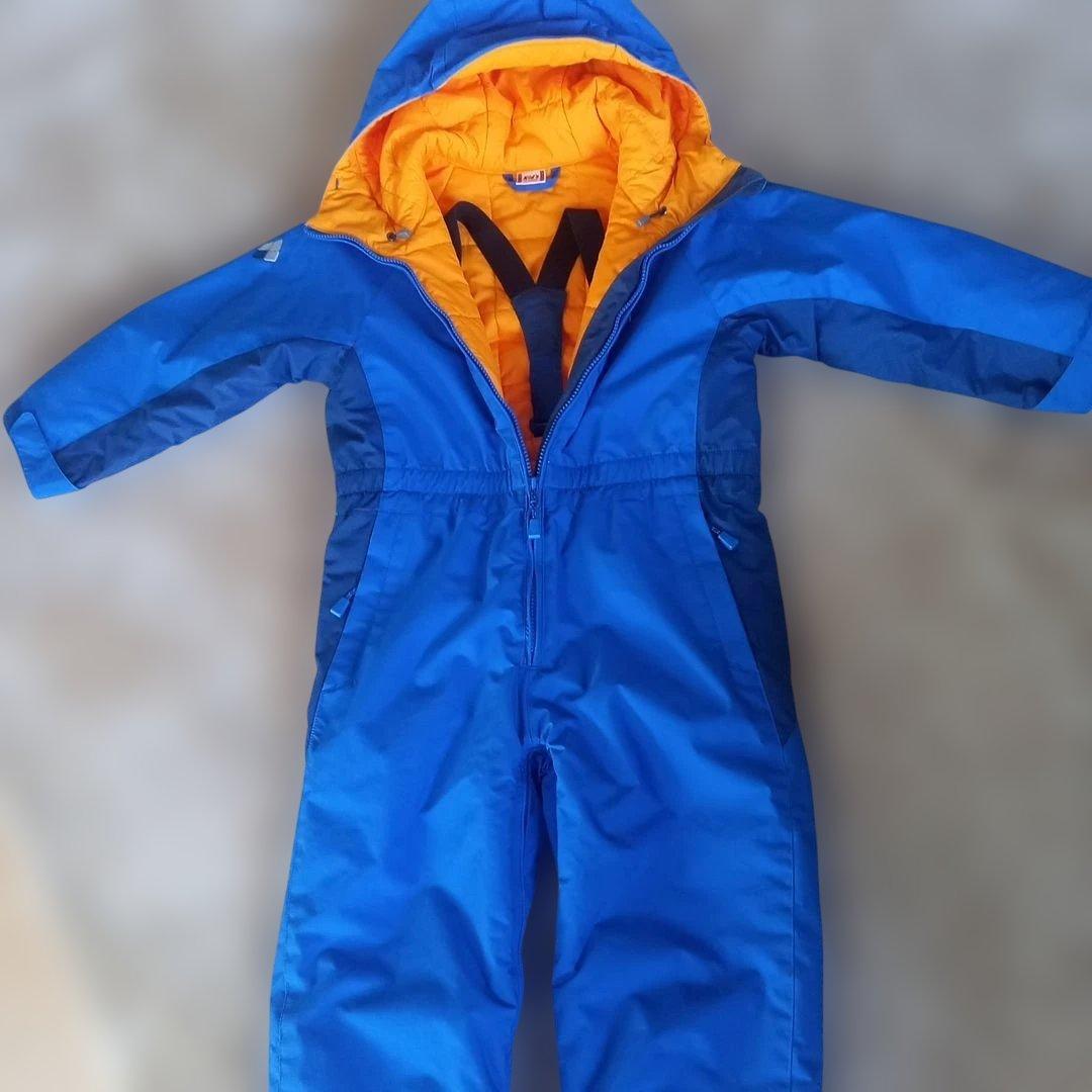 mont-bell 子ども用スキーウェア 青/オレンジ