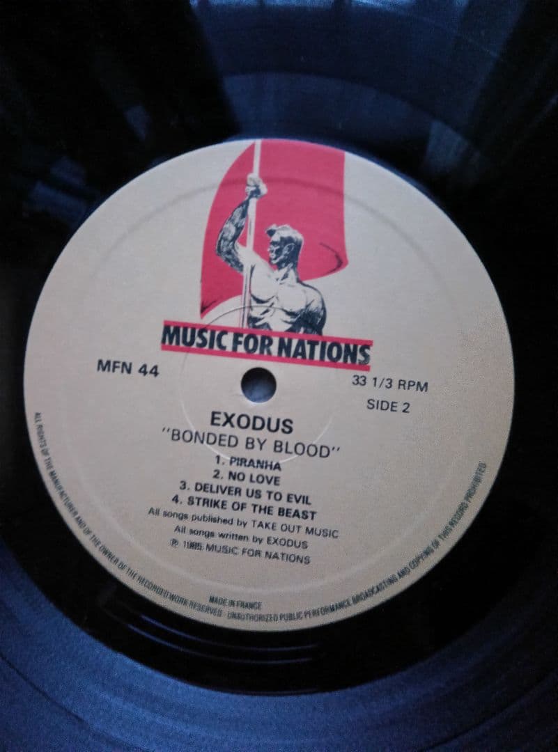 ●LPレコード exodus / bonded by blood