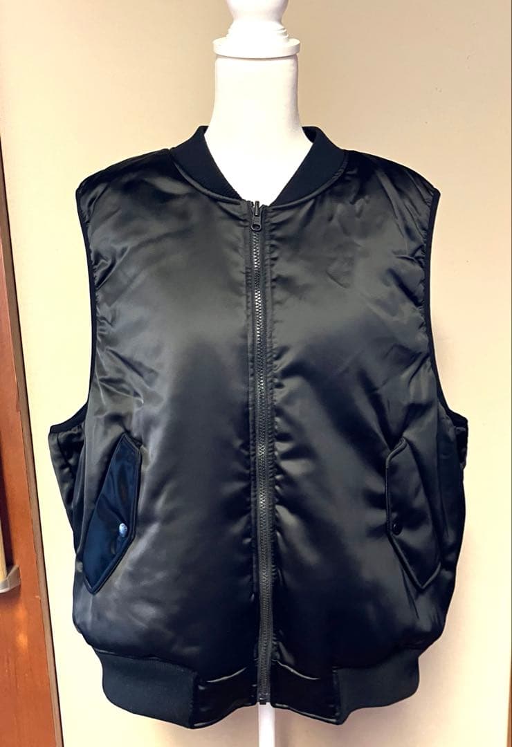 【殆ど未使用】ヴァンズ VANS コラボma-1スカジャン風中綿入りベスト M