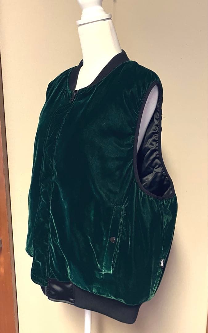 【殆ど未使用】ヴァンズ VANS コラボma-1スカジャン風中綿入りベスト M