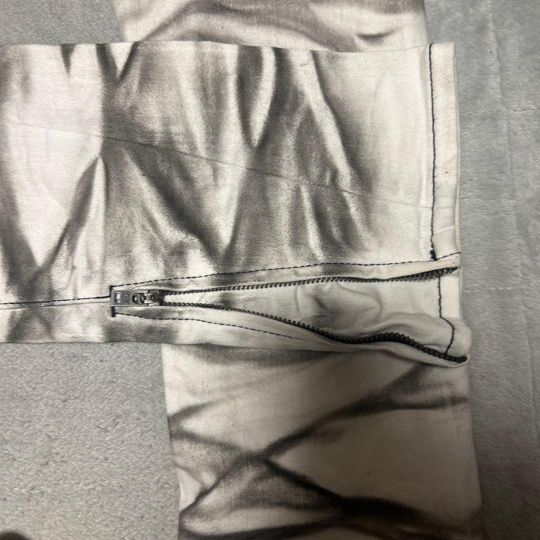 Johnny wolfスキニーデニムホワイトお兄系　y2k ギャル男　早い者勝ち