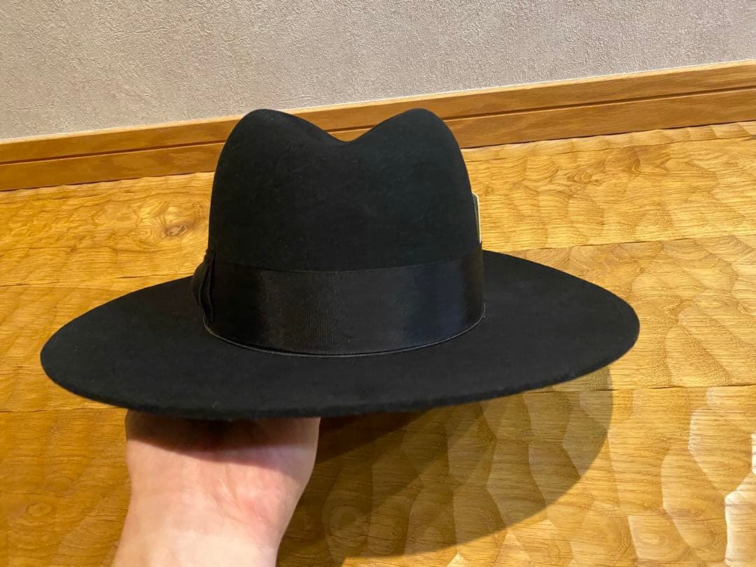 THE H.W.DOG and co hwdog ハット 34 ブラック　ウール