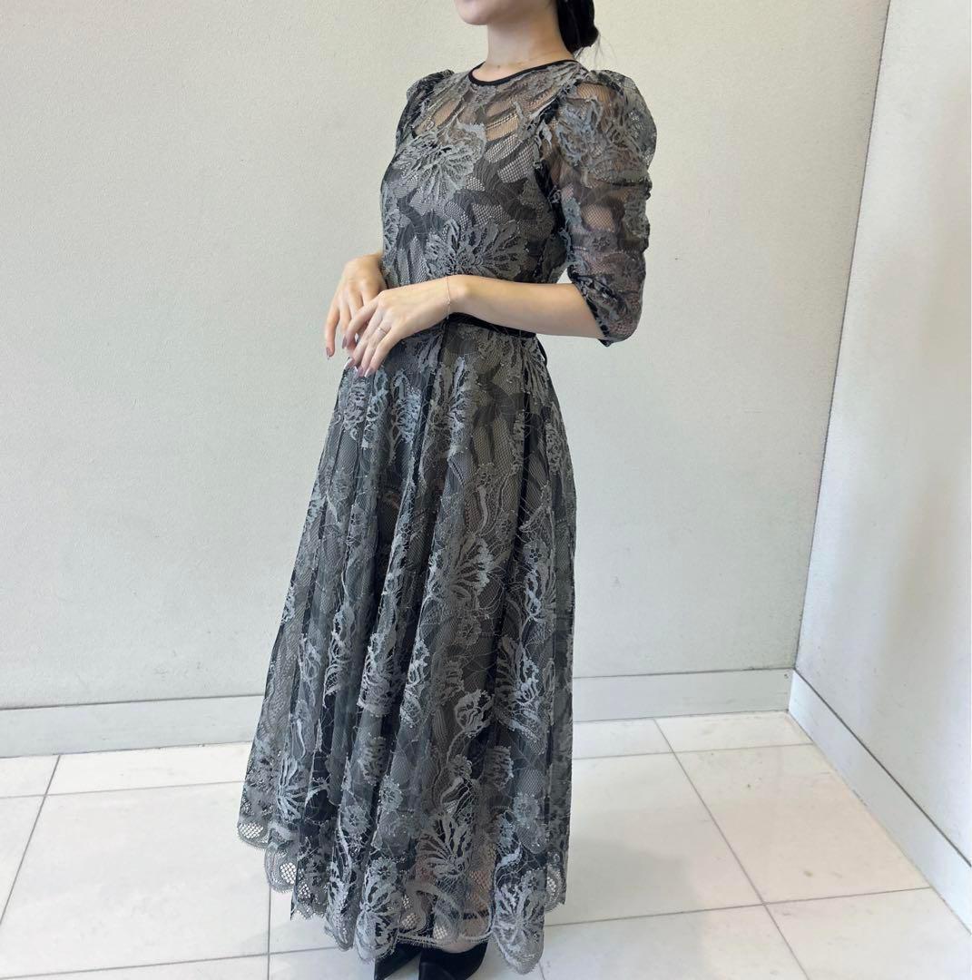 レースボリュームワンピース SNIDEL 結婚式　ドレス