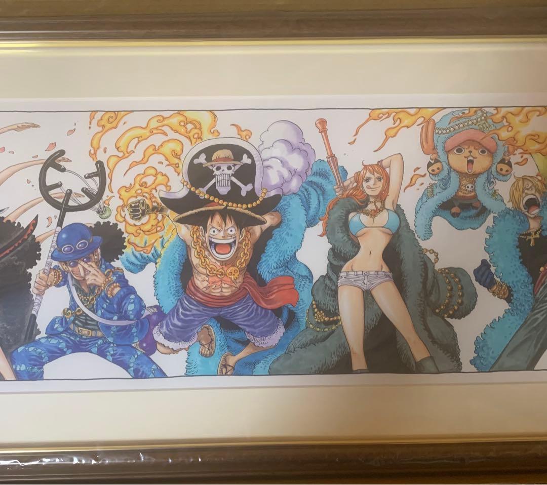 20周年記念ワンピース【箱・袋付き】ONE PIECE 額装高精細複 製原画