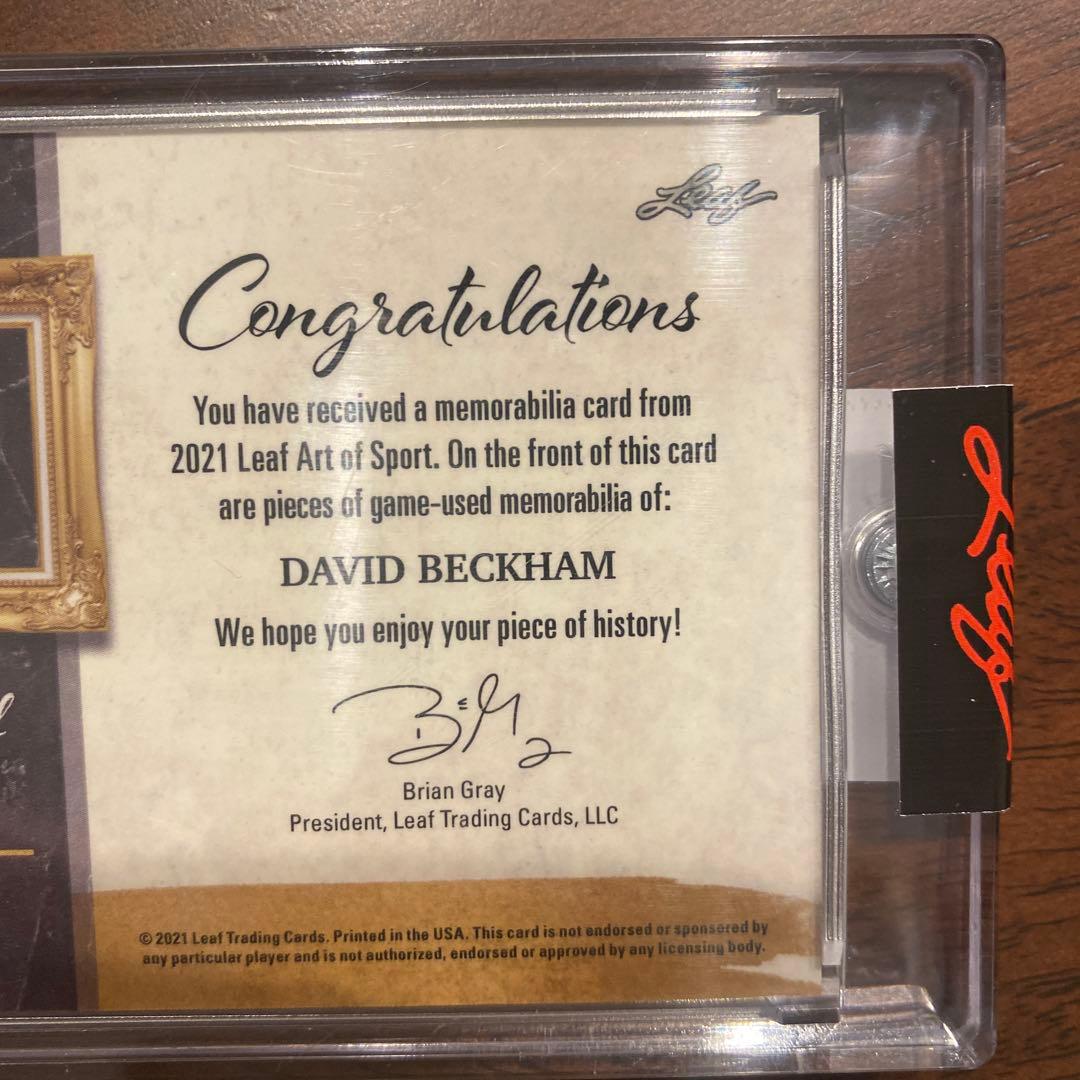 Leaf デイビッドベッカム　ジャージメモラビリア　限定１２枚