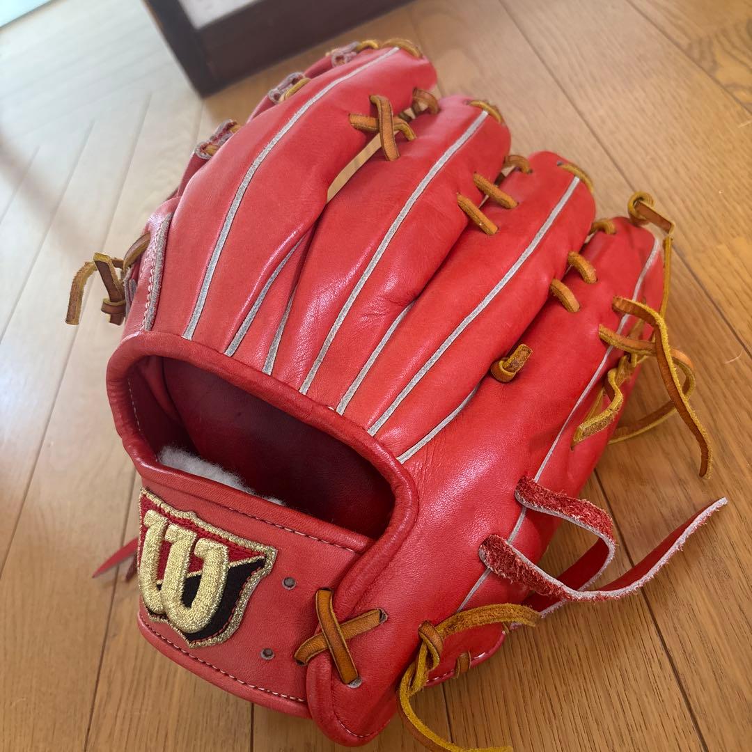 Wilson 硬式グローブ レッド