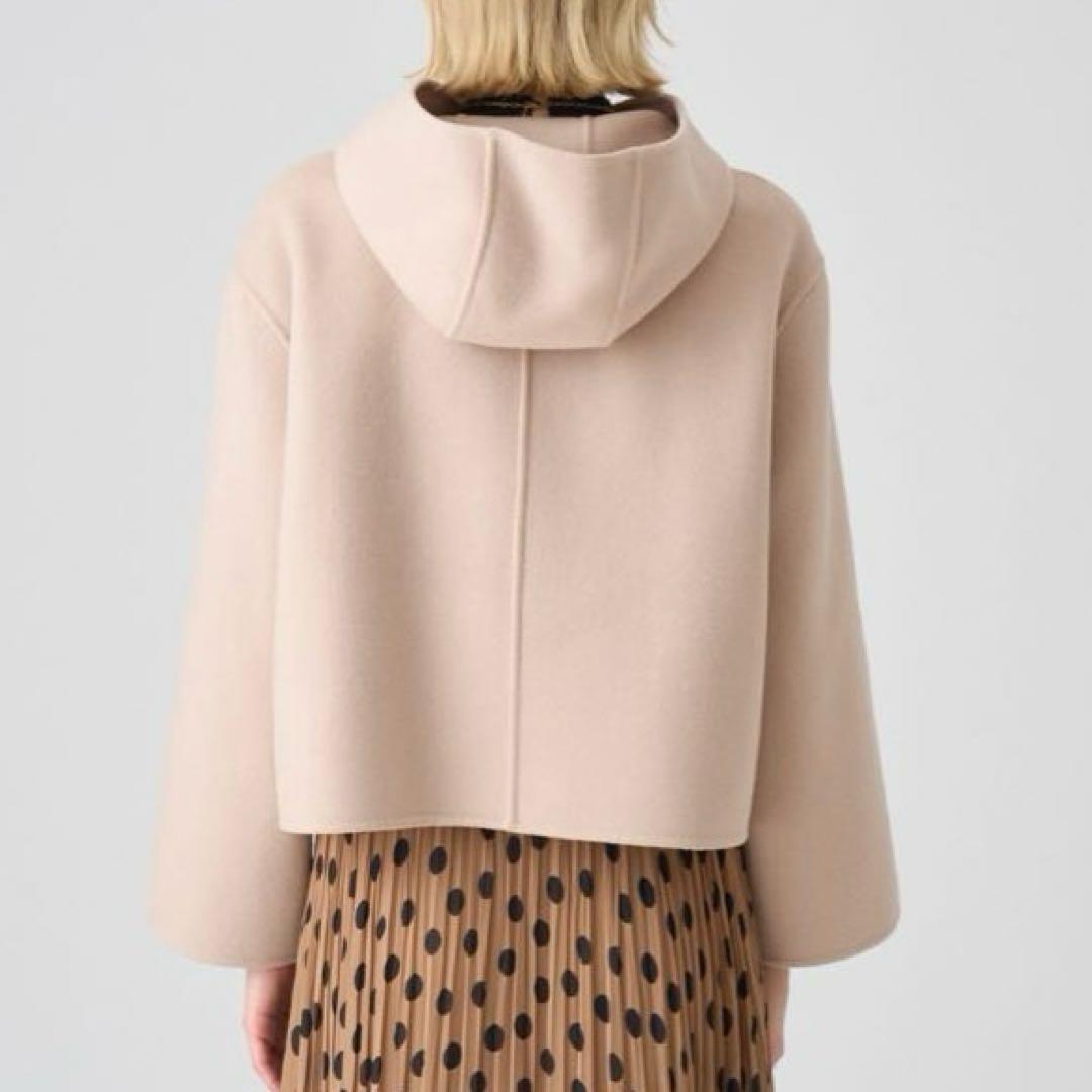 24AW【新品】ANAYI　シャルムリバーフードブルゾン　ベージュ　36