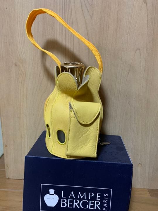 ランプベルジェ　オイルランプ　未使用　ハンドメイドケース　革製