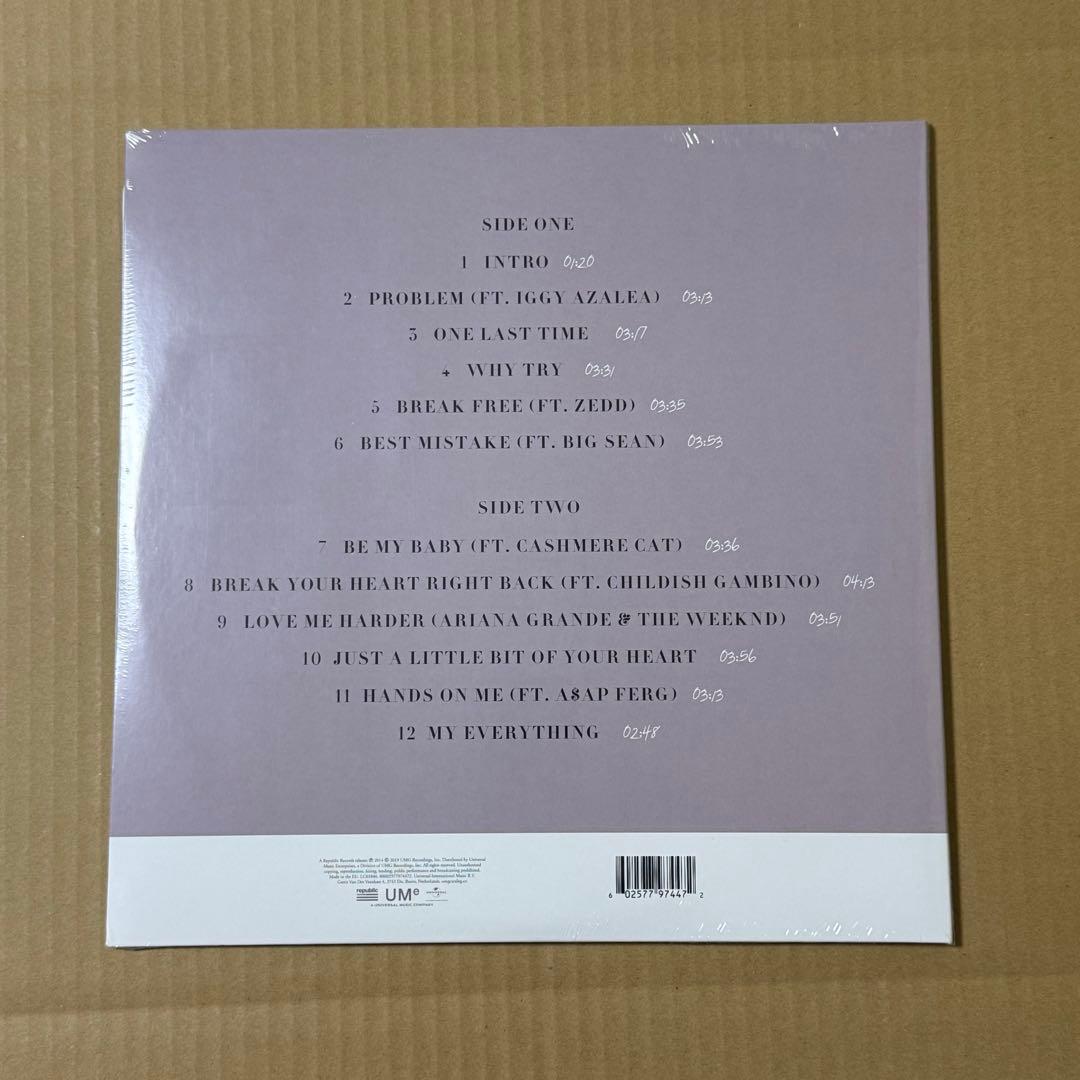 〚新品未開封〛Ariana Grande my everything lp