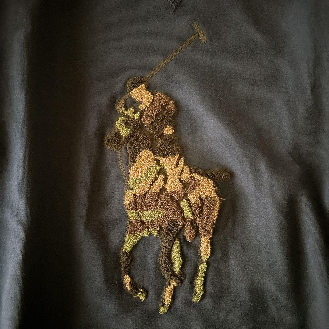 りん/新品タグ付◎ポロラルフローレン◎迷彩ビッグポニースウェット/キッズL