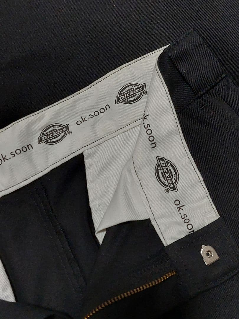 ok.soon Dickies ワイドチノパンツ 黒 L