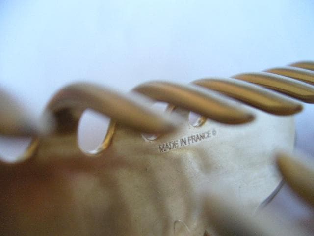 ☆美品☆アレクサンドルドゥパリ●クリスタル付きクリップ/グレー/Mサイズ