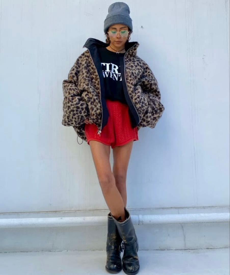 sudo 2way coat レオパード leo sheep