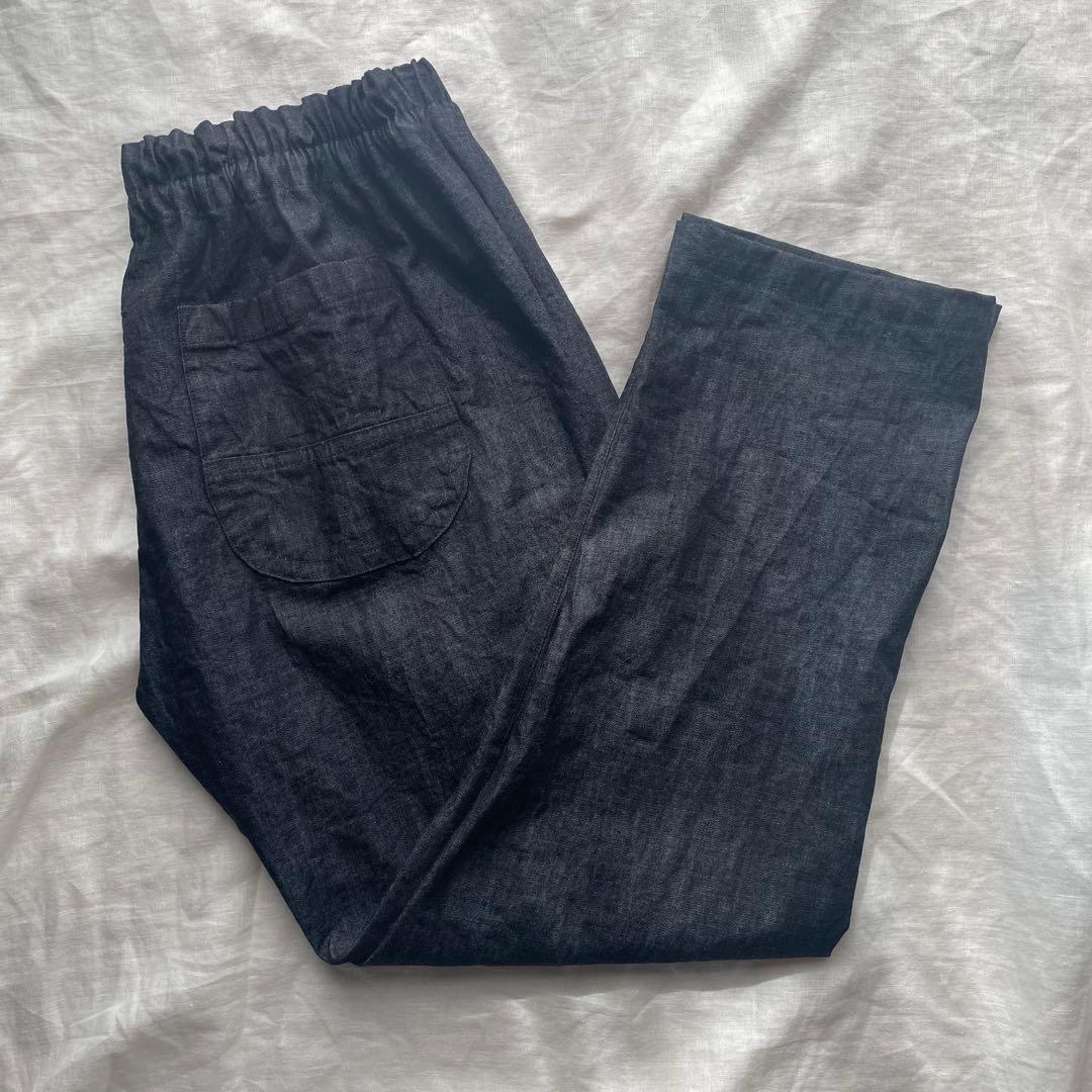 rukariko様　リネン楽ちんパンツ うなぎの寝床 もんぺ　Lサイズ 男女兼用