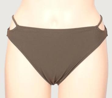 【新品】anuans　アニュアンス　水着　ショルダーセパレート　M カーキ