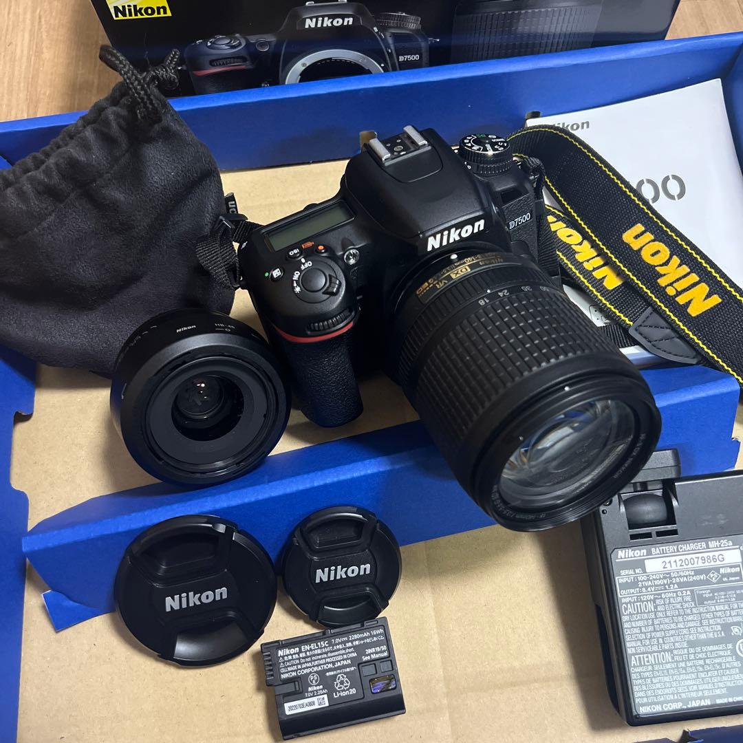 Nikon D7500 デジタルカメラ 本体とレンズ2本付き