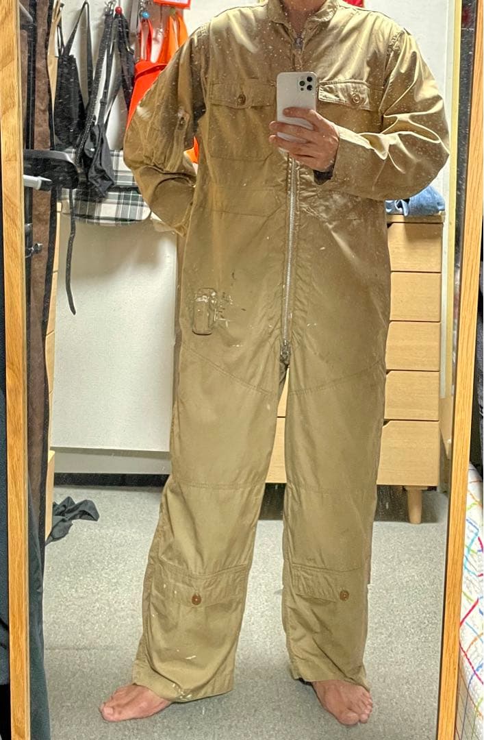 【希少 】50s 米軍 サマー フライトスーツ 44 つなぎ 雰囲気◎ 実物