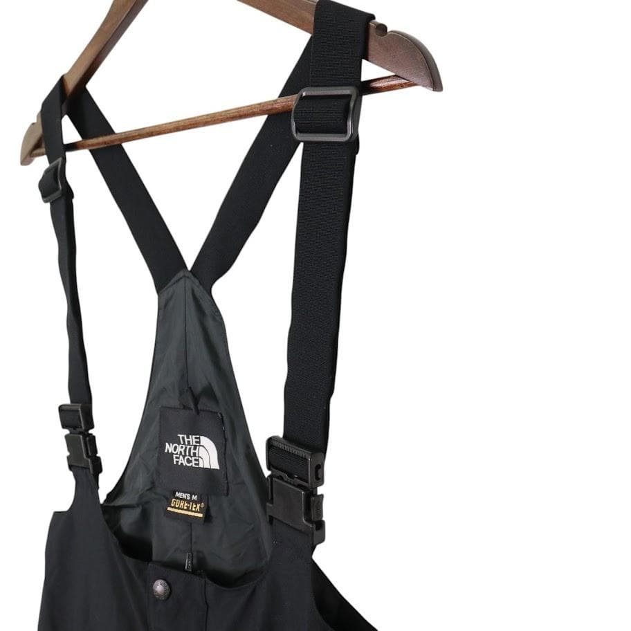 【90s】ザノースフェイス ゴアテックス ビブパンツ オーバーオール　M　黒