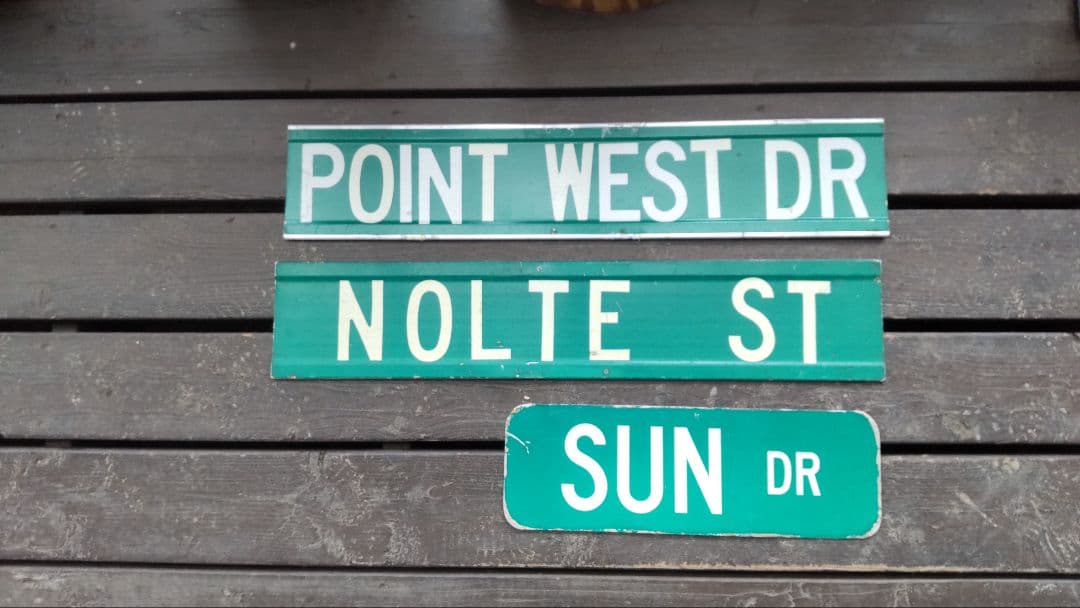 ロードサイン 3枚セットヴィンテージ アメリカ看板 輸入物 当時物