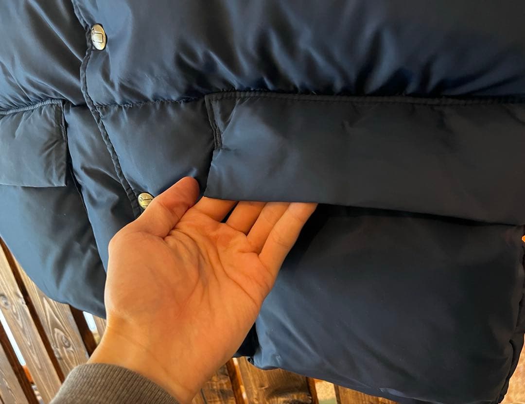 80s ウールリッチ　ダウンベスト　ネイビー　Mサイズ