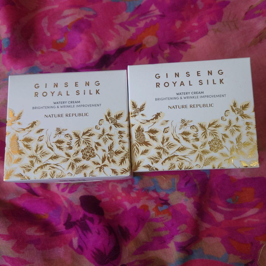 ネイリパ ジンセンロイヤルシルク ウォータリークリーム 2個