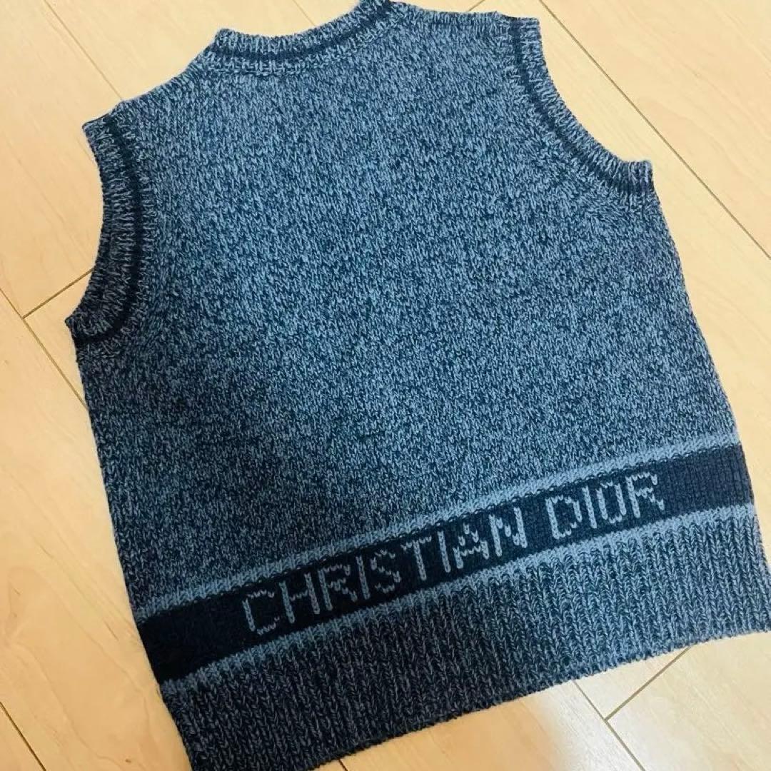 ディオールブルーニットベスト