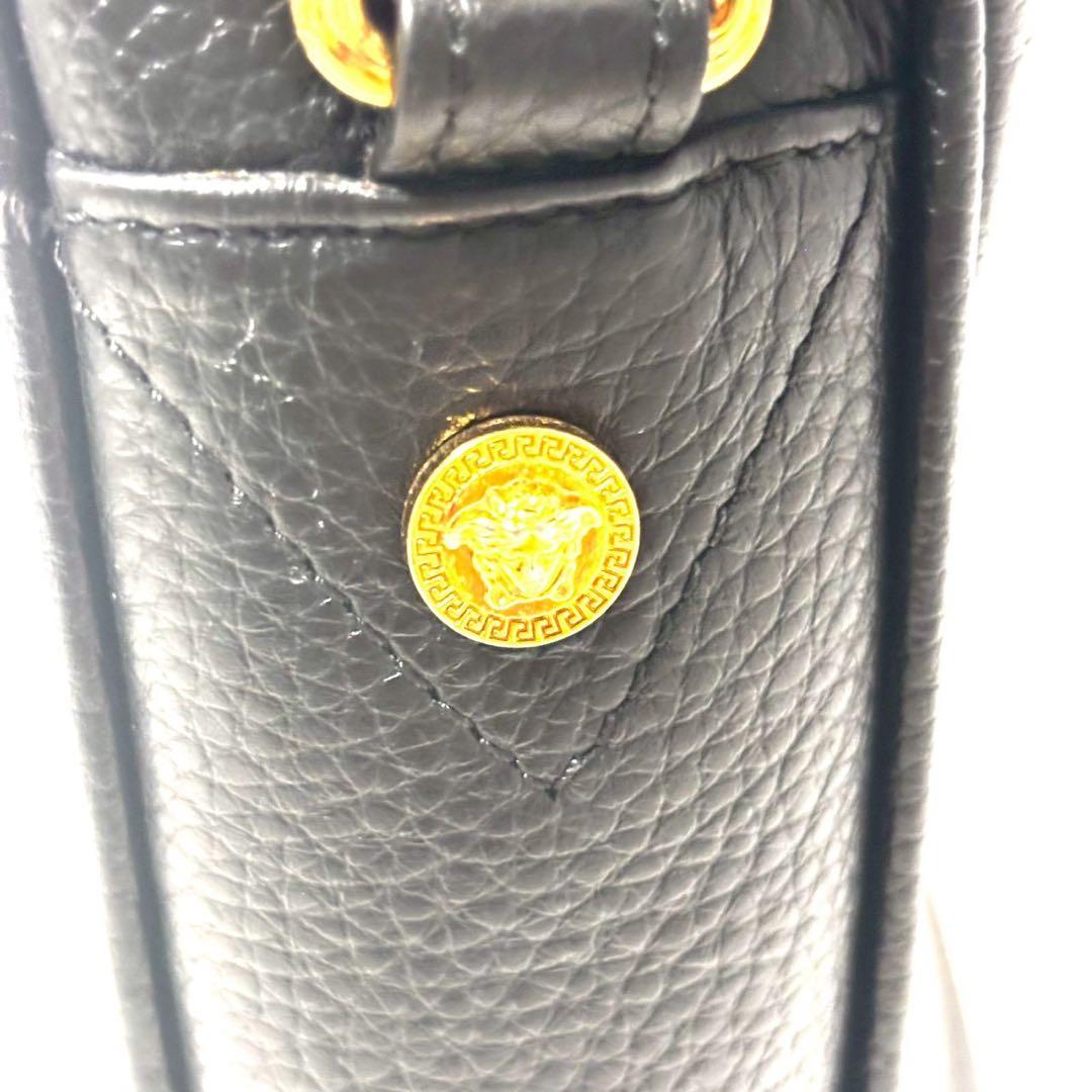 極美品 ヴェルサーチ　メンズ　レディース　ショルダーバッグ　メデューサ　ブラック