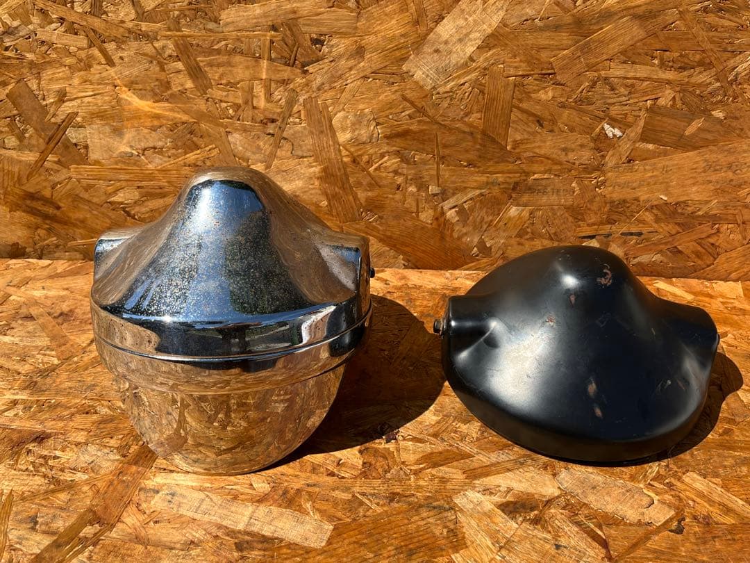 マーシャル 889 ヘッドライト　イエロー　メッキ　ブラック　2個　ライトケース