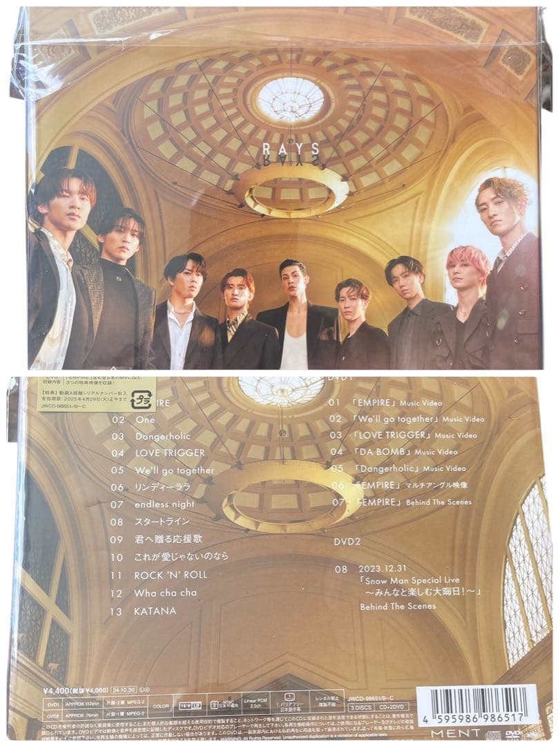 Man RAYS 3 ＆ DomeTour 2024 RAYS 3枚組