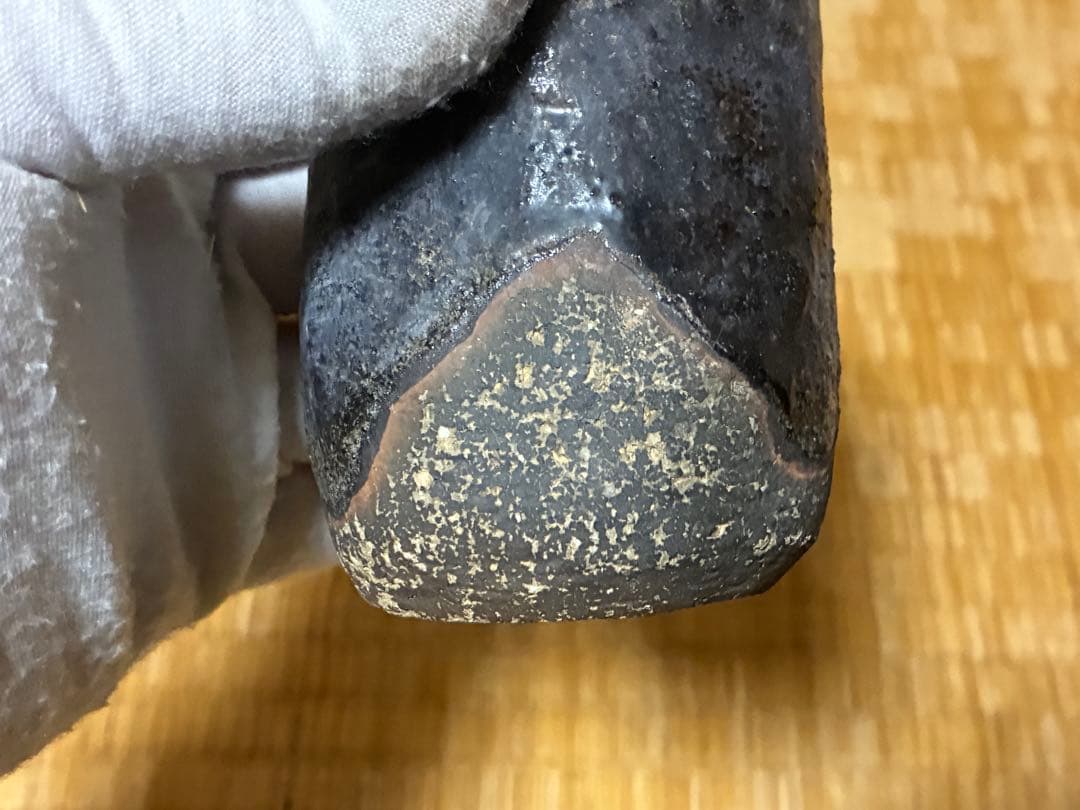 古陶器 円筒形 茶入 木箱入 煎茶道具