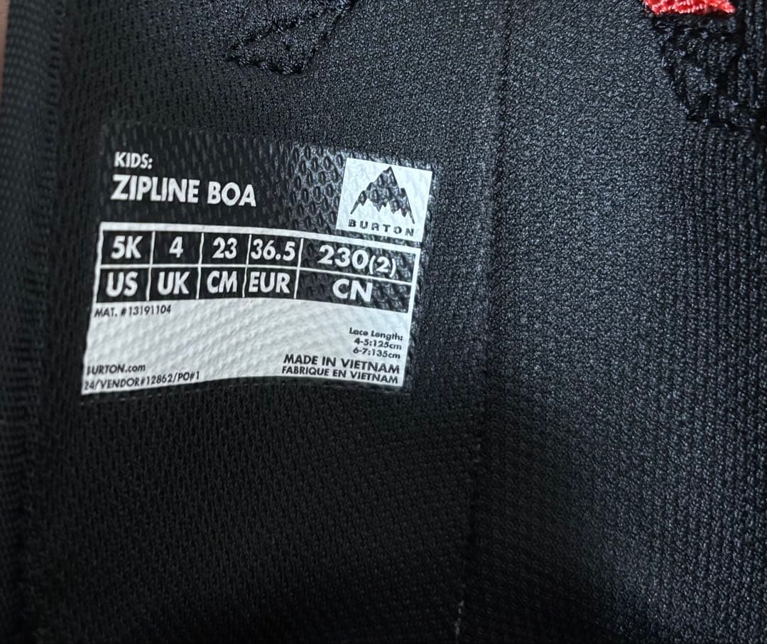 スノーボード BURTON Zipline BOA 23.0cm