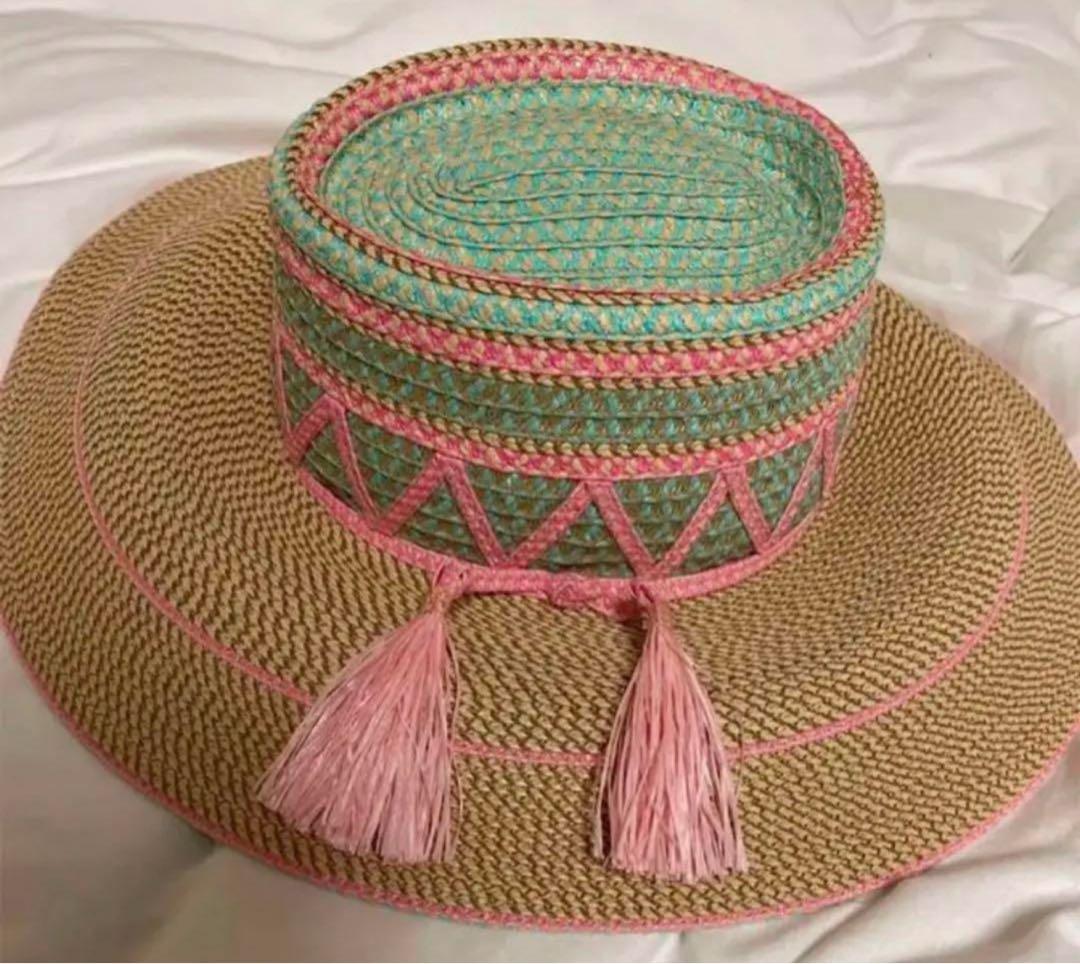 エリックジャビッツ ERIC JAVITS アメリカ製 麦わら帽子 カラフル