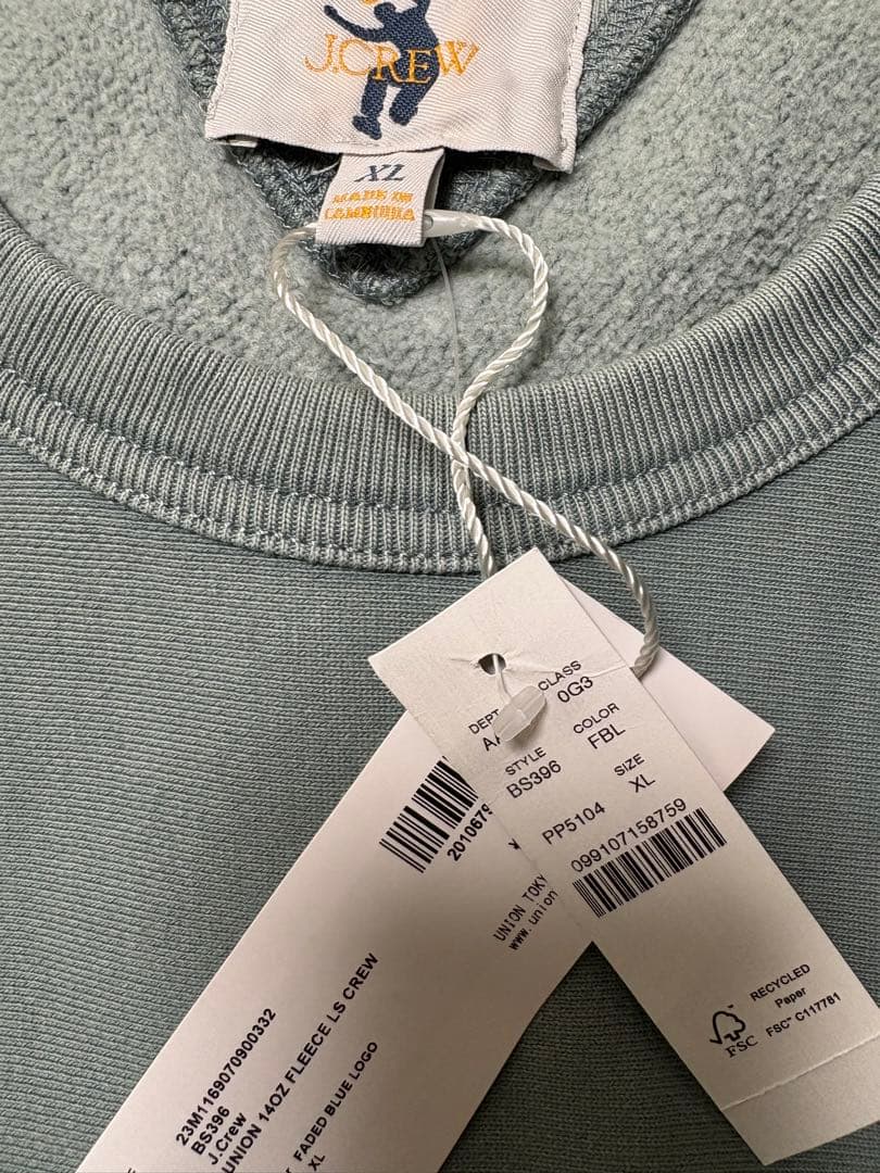 トップス J.CREW UNION 14OZ FLEECE LS CREW