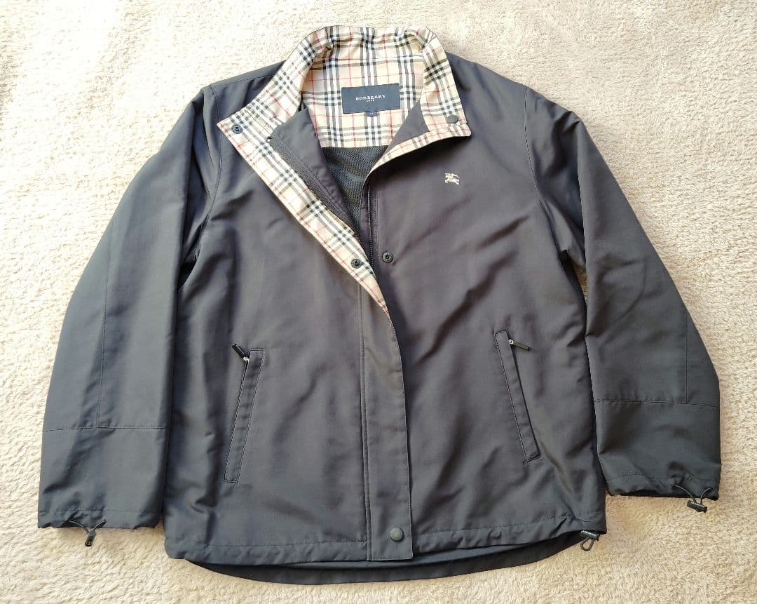 【週末限定セール】美品バーバリーゴルフブルゾン　ジャンパーメンズМ　ノバチェック