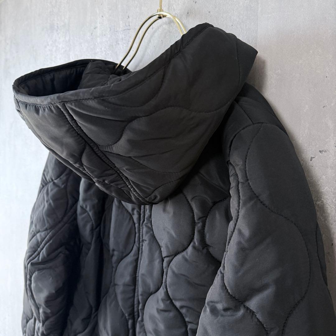 エマテイラー　キルティングフードコート 美シルエット3wayブラック 36 新品