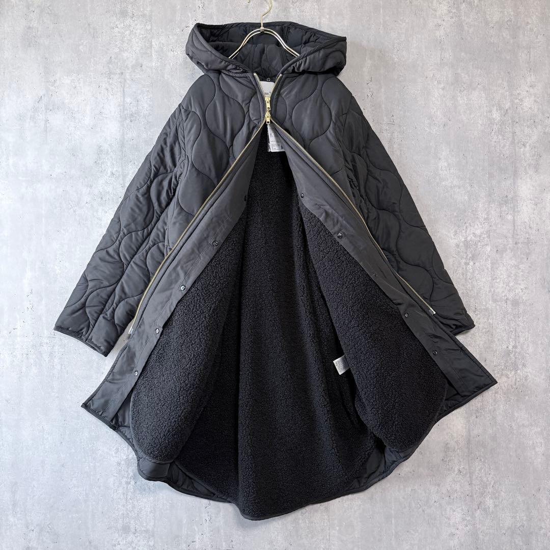 エマテイラー　キルティングフードコート 美シルエット3wayブラック 36 新品