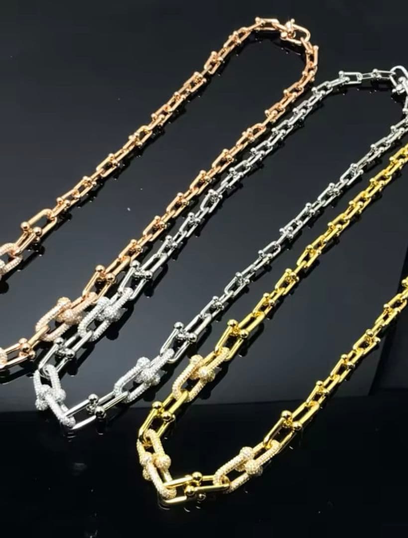 イケメンになりたい人必見！　おしゃれハードウェアネックレス　芸能ゴールド　即完売