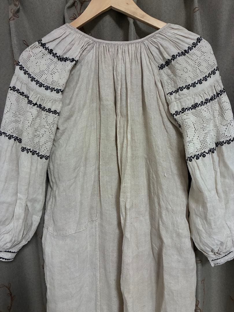 vintage ユーロヴィンテージ　ソロチカ　チロルワンピース　モノクロ