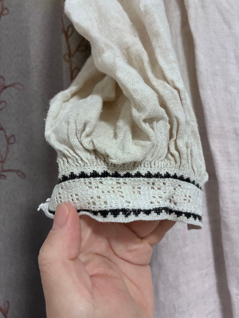 vintage ユーロヴィンテージ　ソロチカ　チロルワンピース　モノクロ