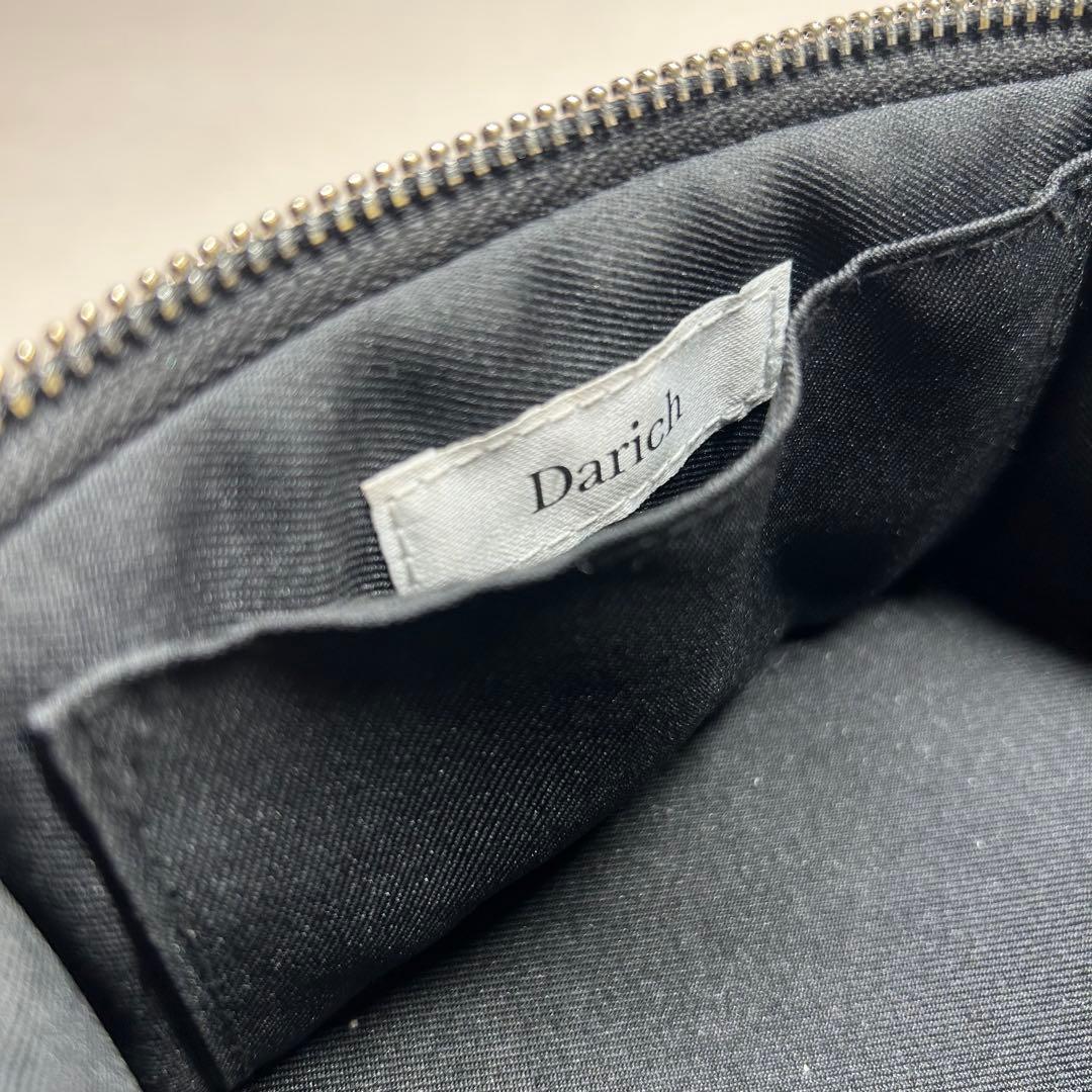 ダーリッチ Darich キルティングスクエアミニバッグ 黒 シルバーパーツ