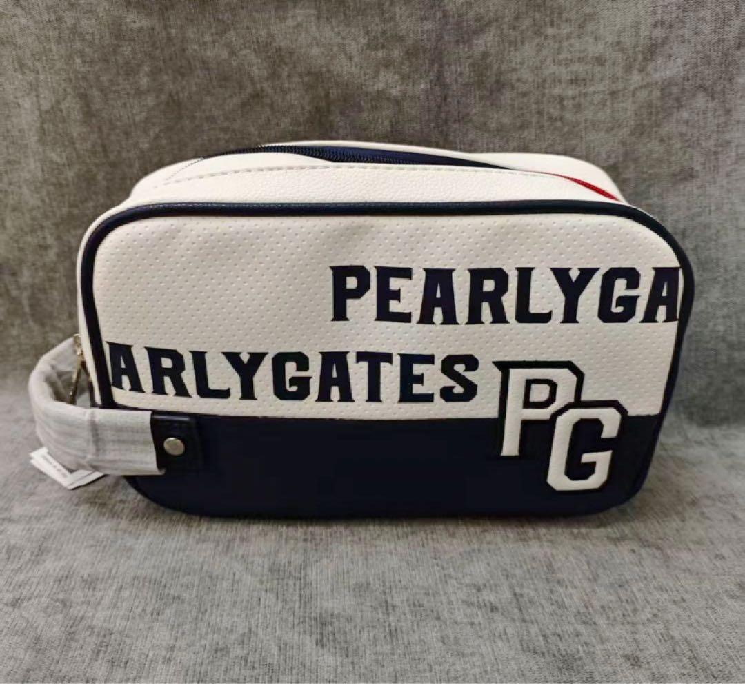 PEARLY GATES ストライプポーチ