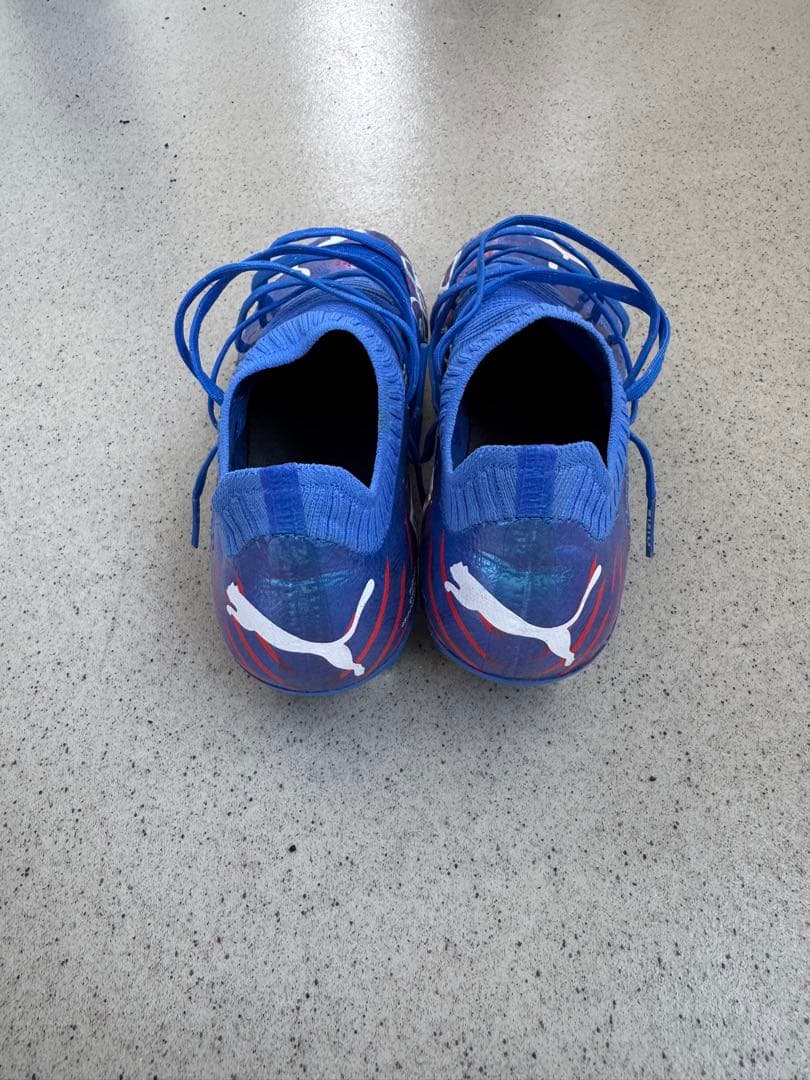 Puma 青 ハイカット サッカーシューズ