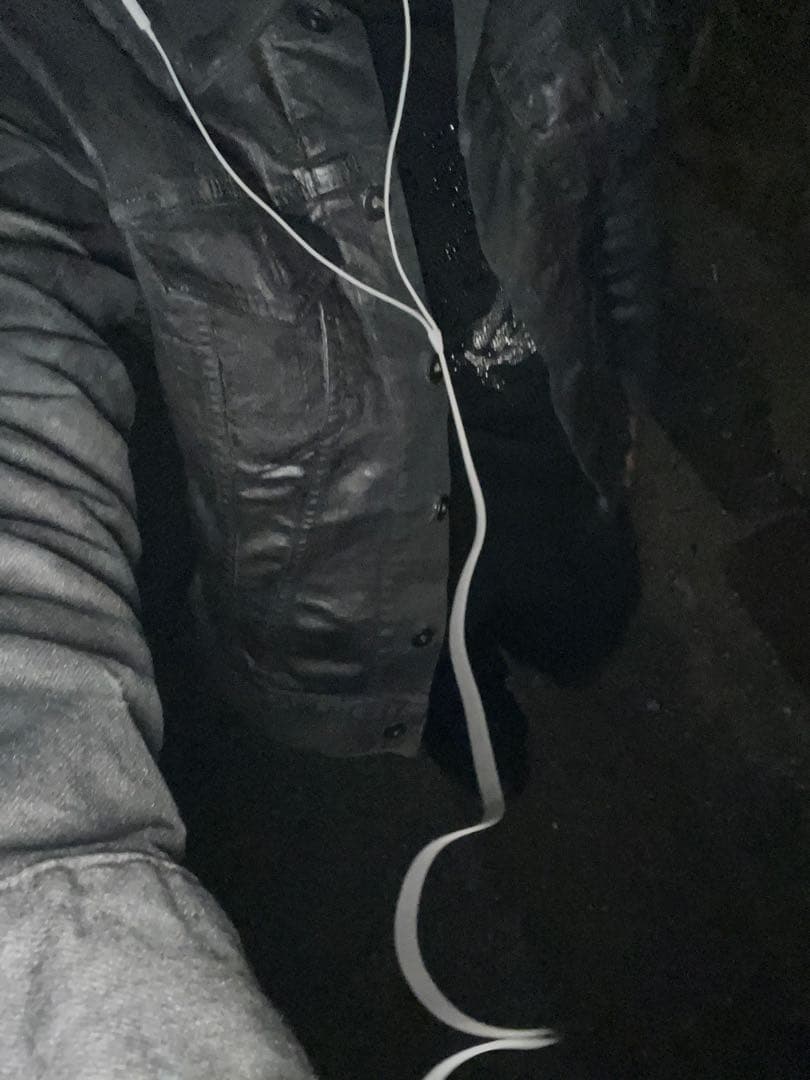 wax加工コーティングデニムジャケット　swag opium vkei y2k