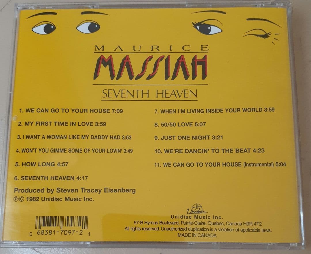 洋楽 Maurice Massiah CD Seventh Heven