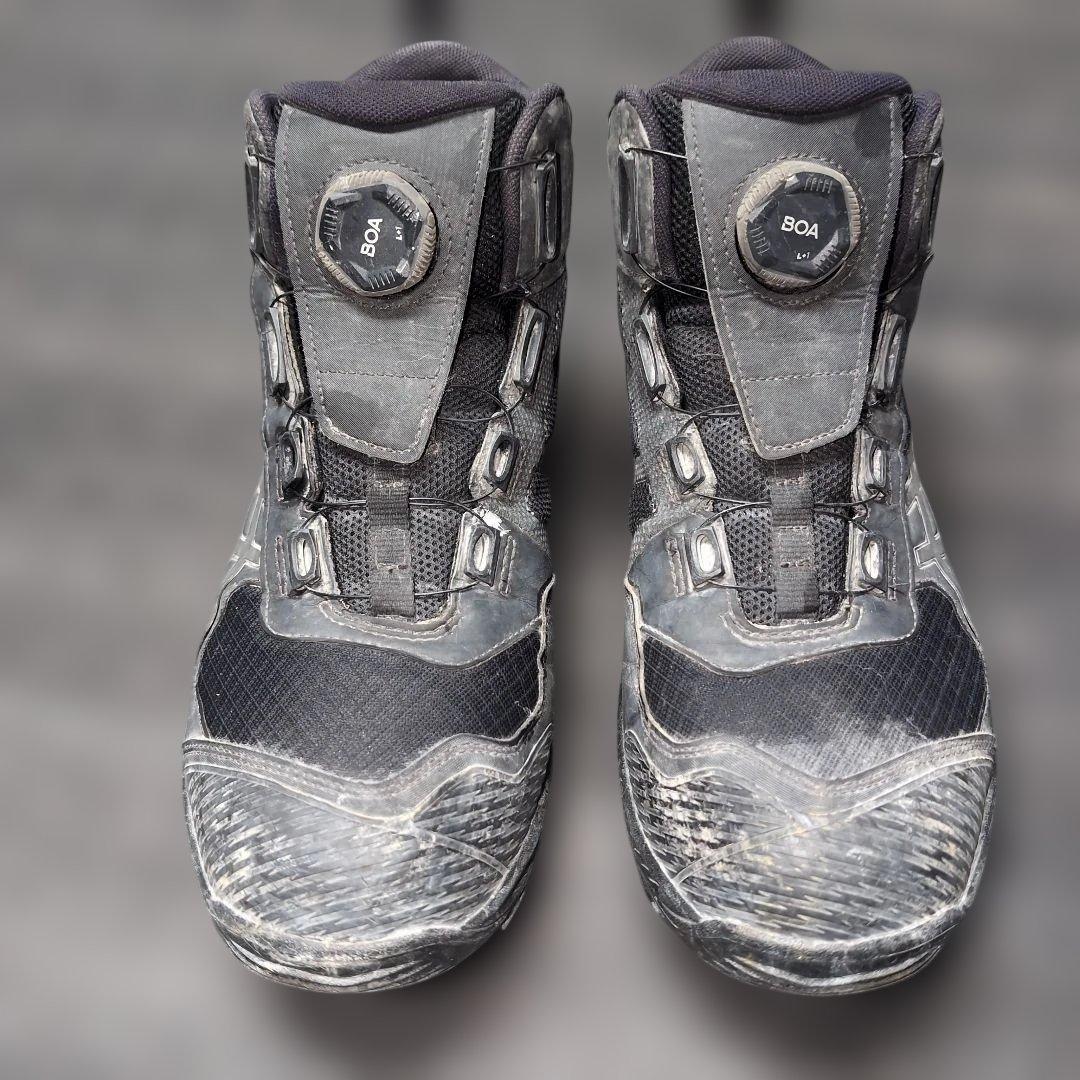 アシックス安全靴 ＣＰ６０４ Ｇ-ＴＸ ＢＯＡ ブラックＸガンメタルCP 604